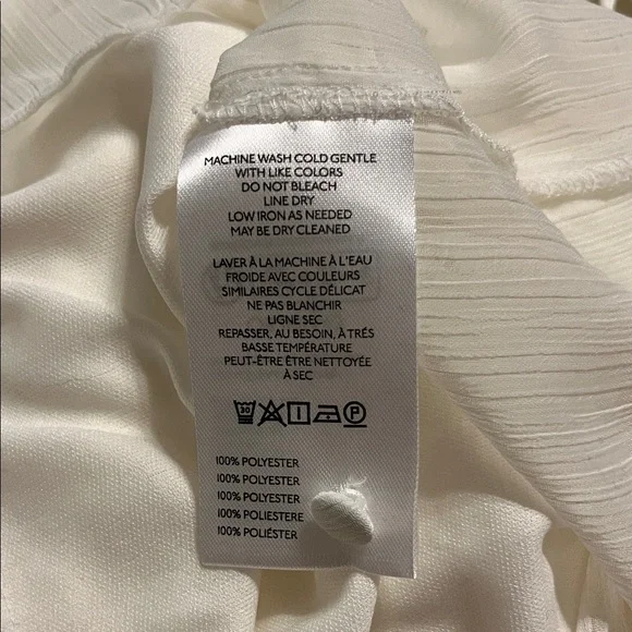 Anthropologie White Sheer Blouse - Picture 6 of 6